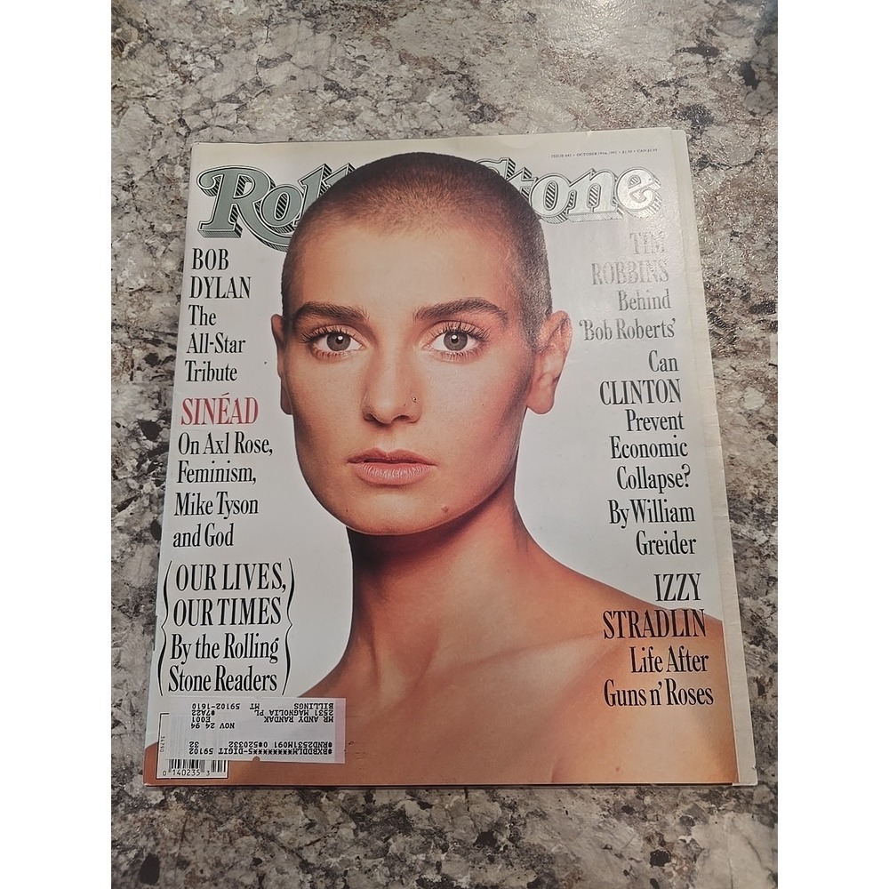 Vintage Rolling Stone Magazine Issue 642 Oct 29 1992 Sinead O'Conner Pop Music